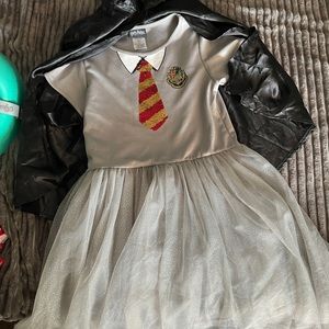 Harry Potter HP tulle glitter sparkle dress with cape